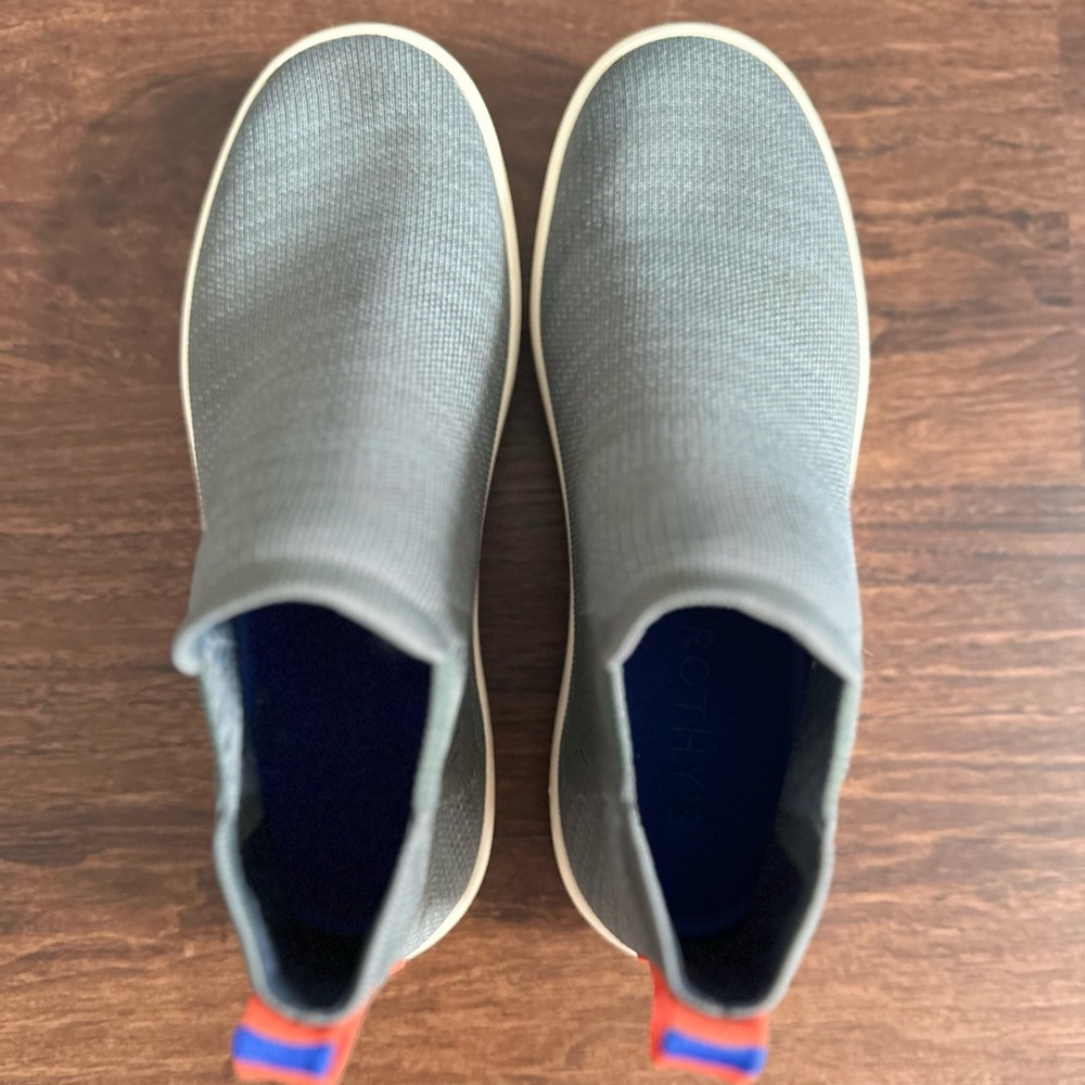 Rothy's Gray Sneakers with Knit Upper and Flexible Sole